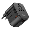 Adaptor Karikimi Me 4 Priza / Spina Multinacionale dhe 3 Porta Karikimi