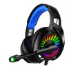 Kufje Headphones Gaming Me Llambe Rgb Me Fishe Aux 3.5mm Xo Me Extra Bass Dhe Mikrofon Hd