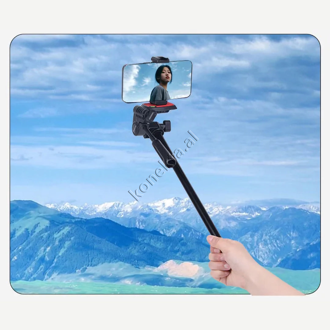 Trekëmbesh (Tripod) i Çmontueshëm si Monopod me Gjatësi dhe Kënd Të Gradueshëm për Kamera, Telefon, Tablet ,GoPro, SLR,  Etj.