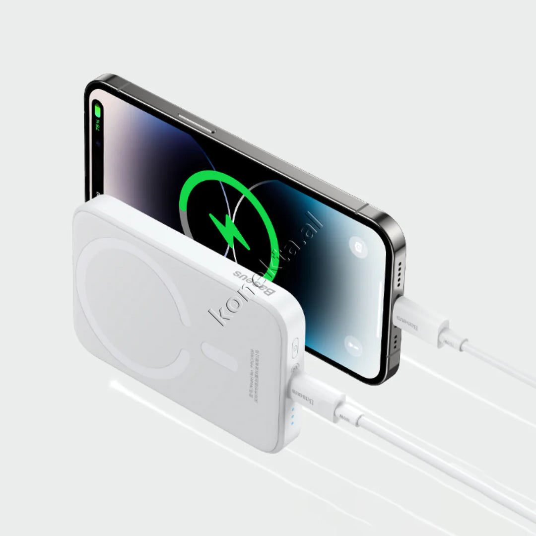 Bateri E Jashtme Baseus 6000mAh 20W Me Karikim Wireless MagSafe