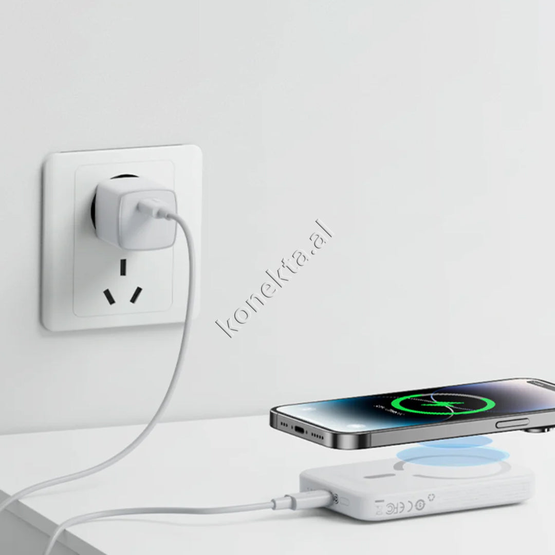 Bateri E Jashtme Baseus 6000mAh 20W Me Karikim Wireless MagSafe