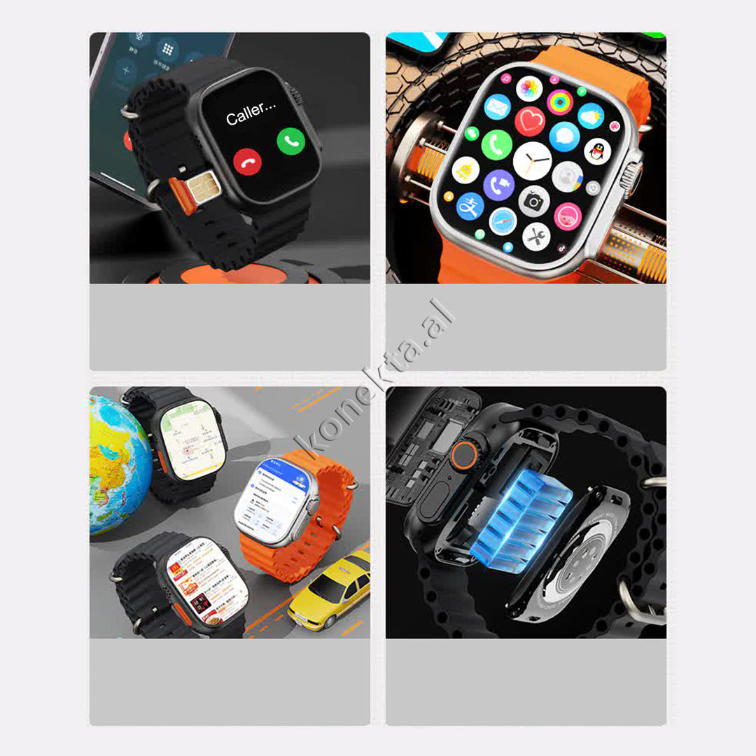 Ore Inteligjente Me Karte SIM 4G & Kamera Ultra