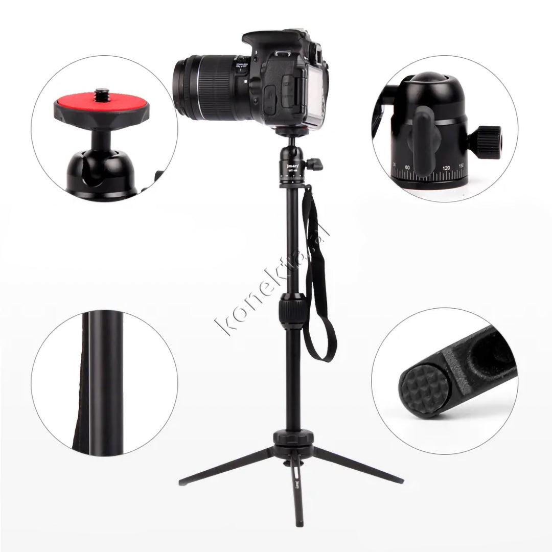 Mini Trekëmbesh (Tripod) Profesional Jmary Me Gjatësi Të Rregullueshme Për Telefon, Kamera, Gopro, SLR,  Etj.