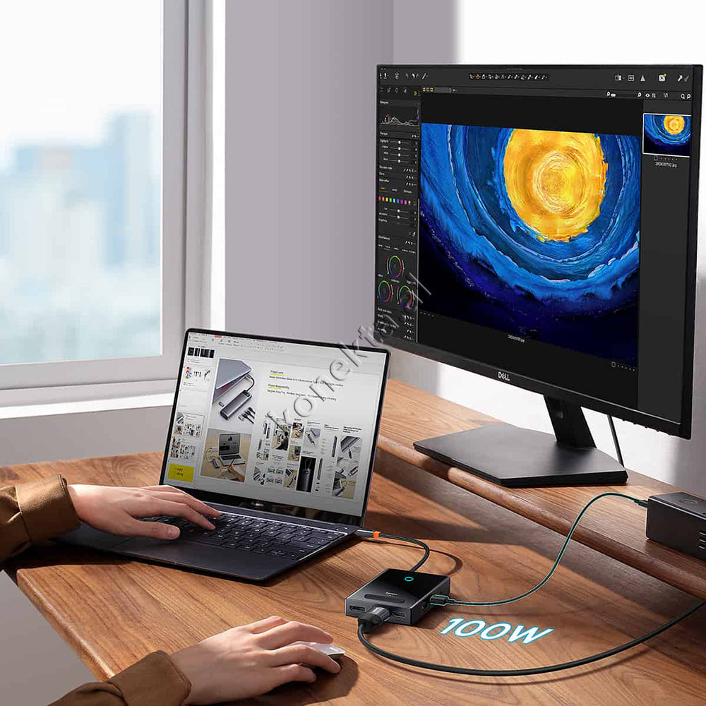 Adaptor HUB Baseus Me Shumë Porta 8 në 1