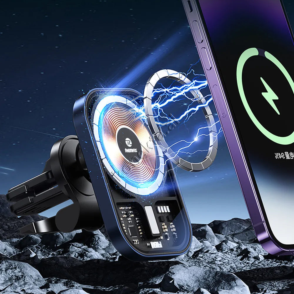 Mbajtese Celulari Per Makine Me Karikues Wireless me Kapje Magnetike