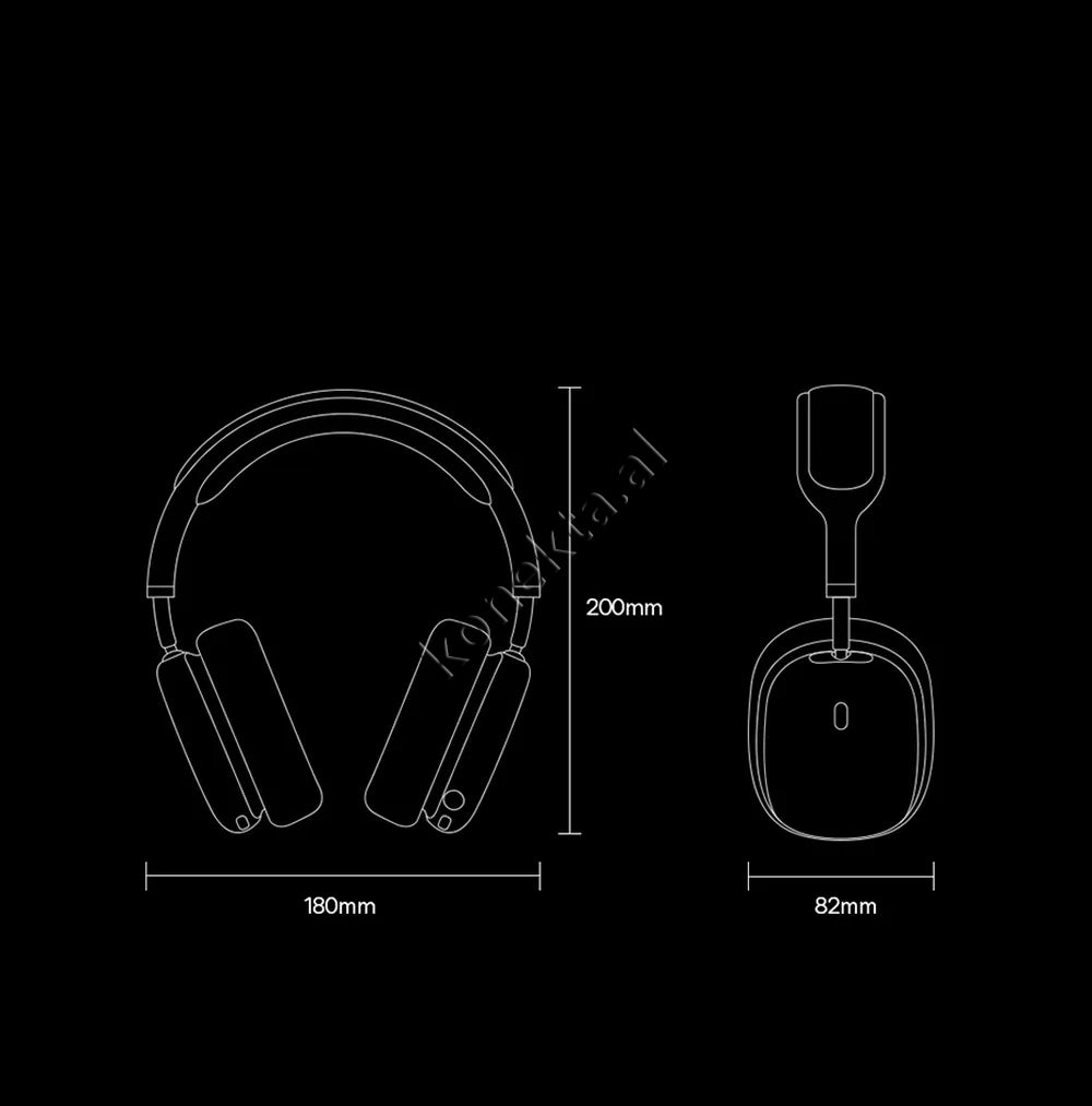 Kufje Premium Me Bluetooth Baseus H2 Bowie Heaphones