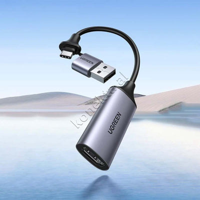 Adaptor Kabell Nga HDMI 4K @60Hz Ne USB-A & USB-C Ugreen