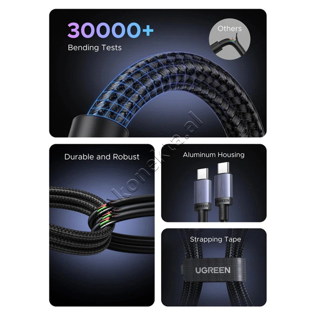 Kabell USB-C (M) Ne USB-C (M) 100W 2m Ugreen