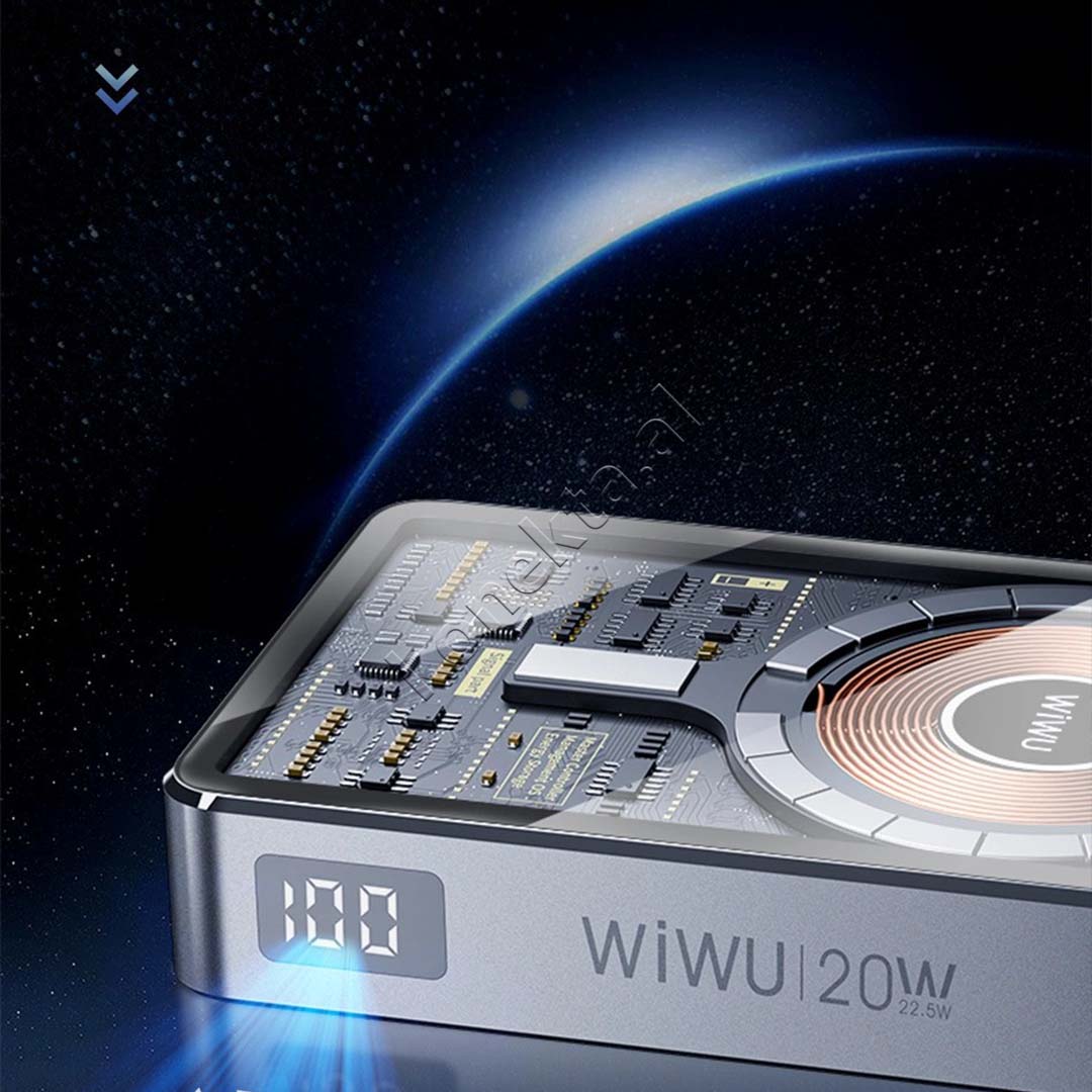 Bateri E Jashtme Magnetike 10000mAh 22.5W Wiwu