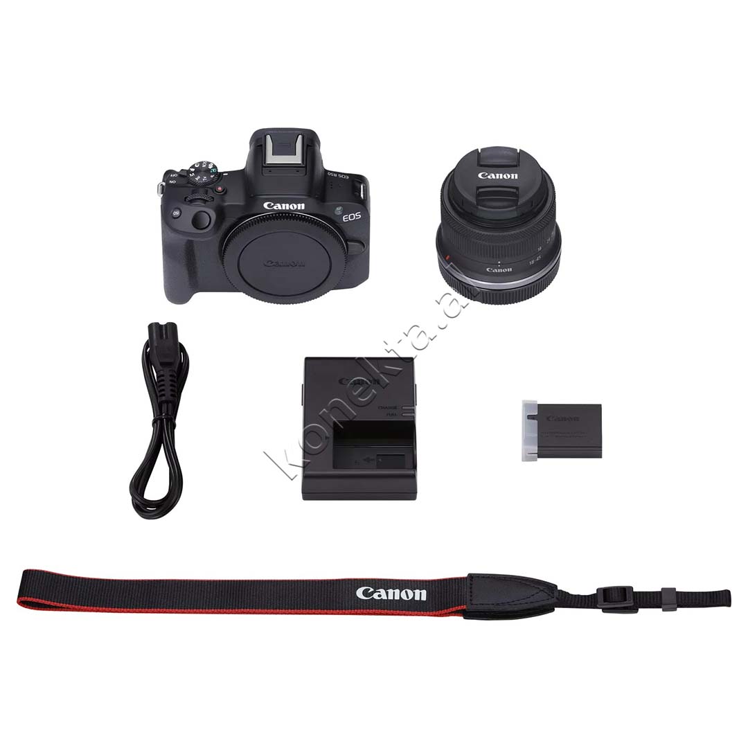 Kamera Digjitale Profesionale Canon R50 Me Lente 18-45mm