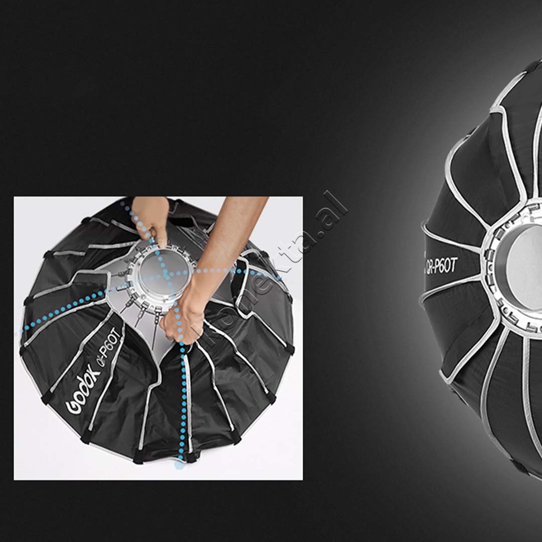 Softbox Profesional 60cm Per Fotografi Dhe Video Godox QR-P60T