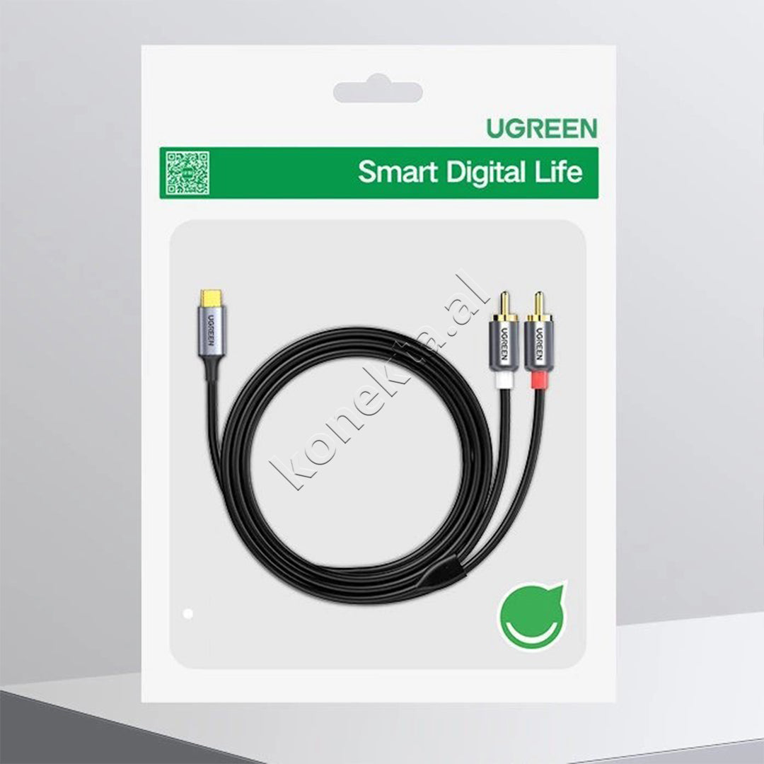 Kabell Audio USB-C Ne 2RCA (M-M) 1.5m Ugreen