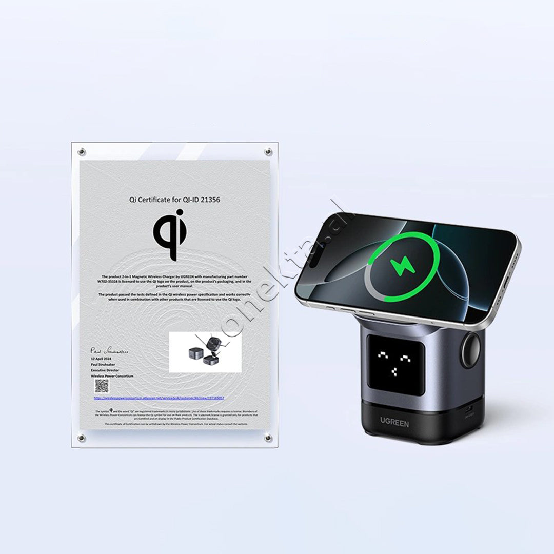 Mbajtese Celulari Magnetike Dhe Karikues Wireless Ugreen Uno 25W