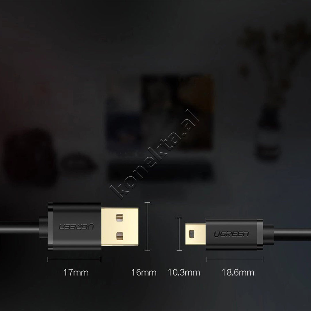 Kabell USB-A Ne Mini USB 3m Ugreen