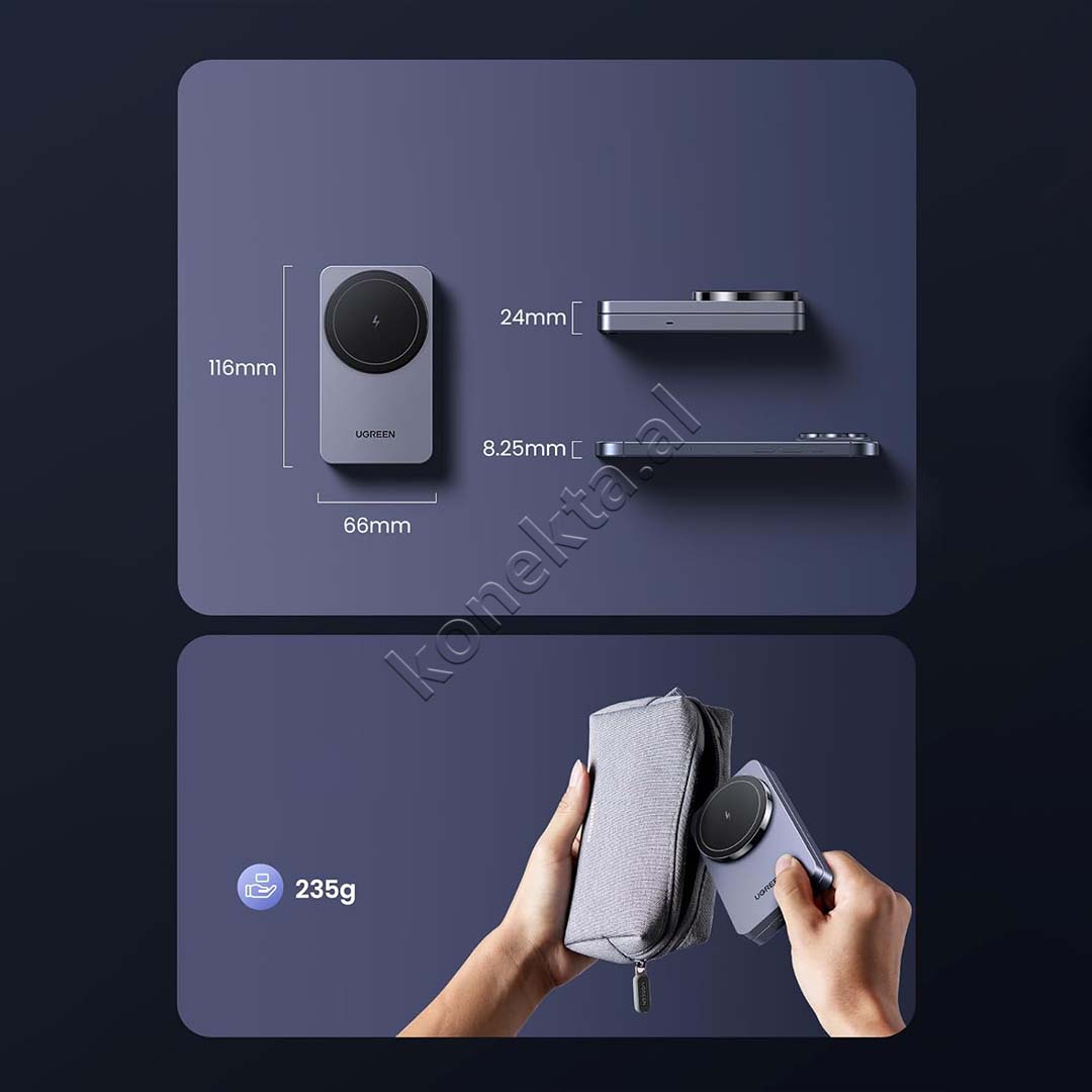 Karikues Wireless Magnetik UGreen 15W 2 Ne 1