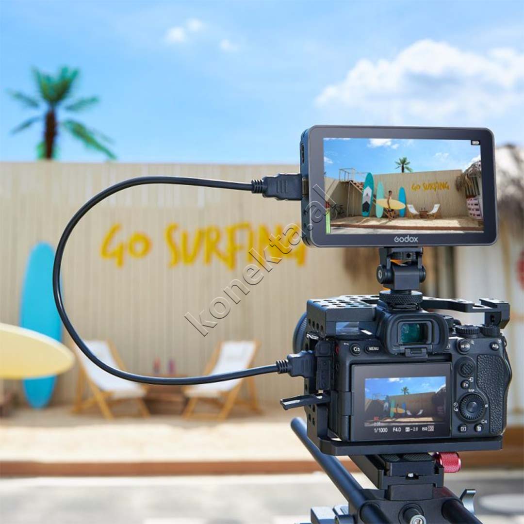 Monitor Per Kamera 4K HDMI Me Ekran 5.5" Godox GM6S