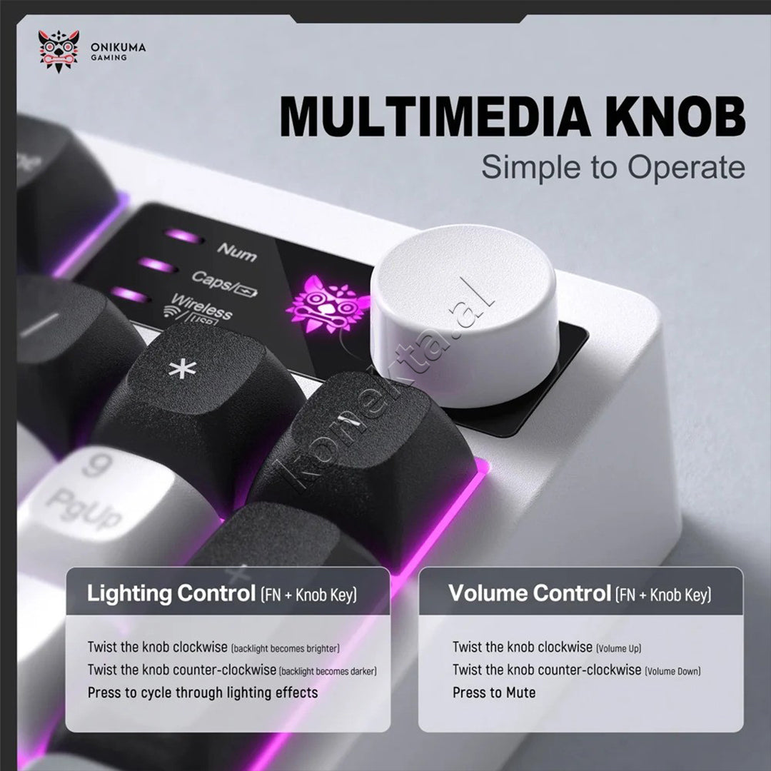 Tastiere Gaming Me Ndriçim RGB Onikuma