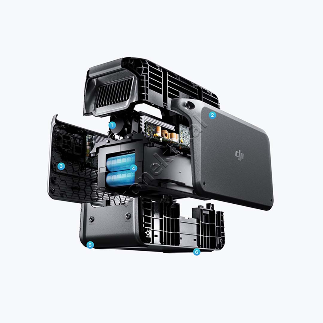 Stacion Karikimi DJI Power 1000W Me 9 Porta Dhe 6 Panele Solare