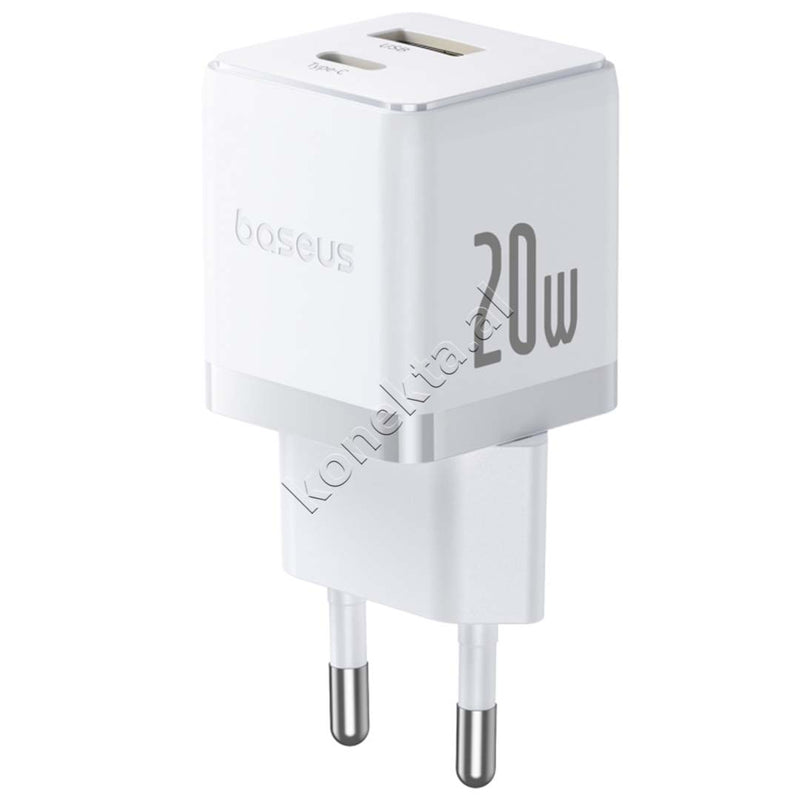 Adaptor Karikimi 20W Baseus Me 2 Porta USB-C Dhe USB-A