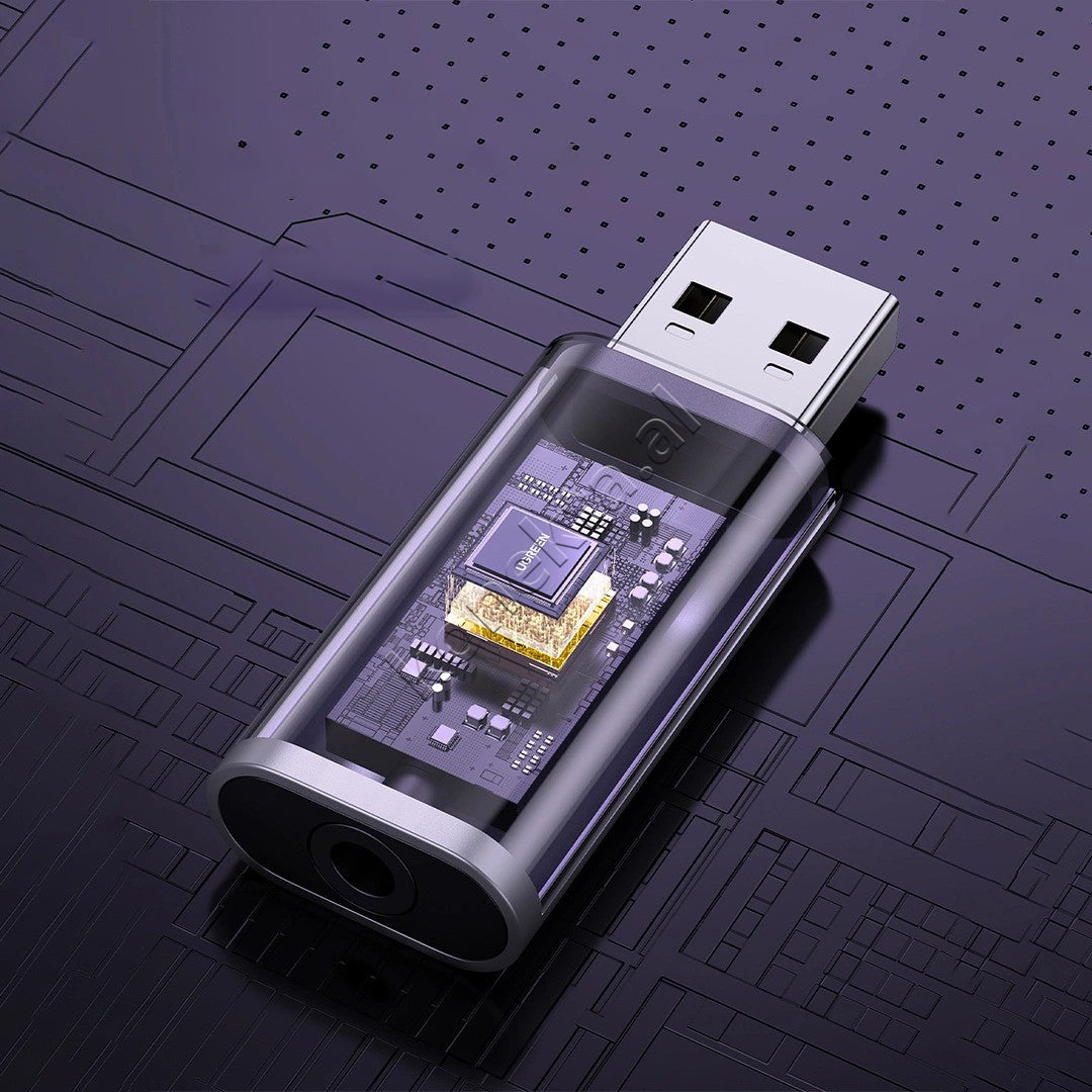 Adaptor Audio USB-A (M) Ne AUX 3.5mm (F) Ugreen