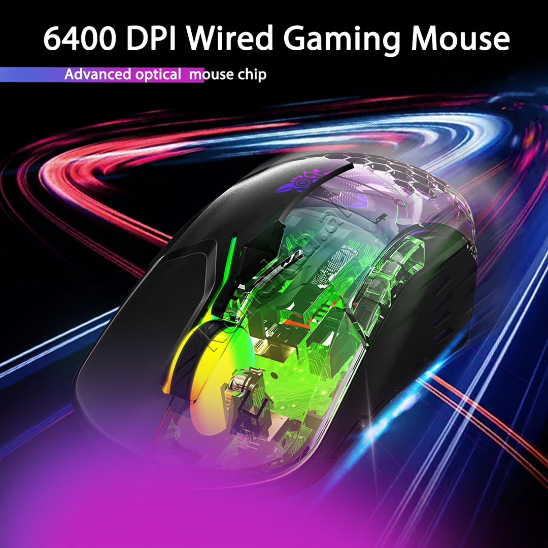 Maus Gaming Me Kabell RGB 6400 DPI Onikuma