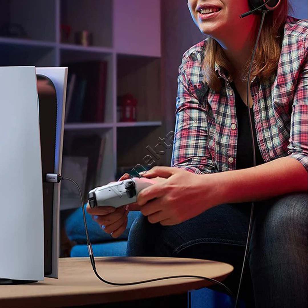 Adaptor Kabell USB-A 2.0 ne 3.5mm Audio Ugreen 25cm