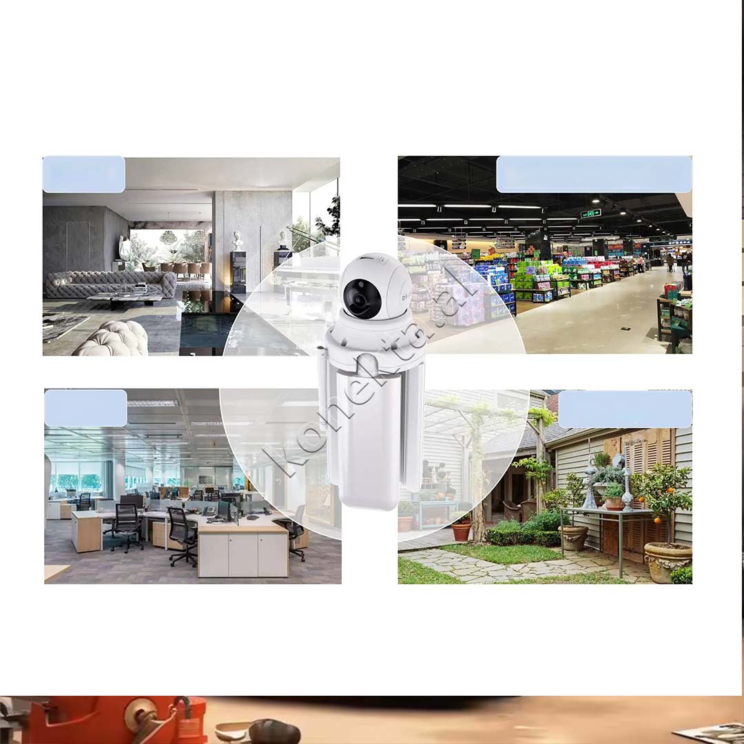 Kamera Sigurie Ne Forme Llambe 4MP HD 30W