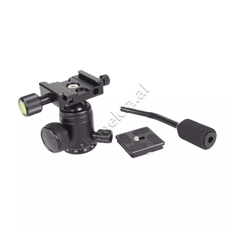 Trekembesh (Tripod) Profesional Me Fibra Karboni Dhe Vide 1/4" Per Kamera DSLR