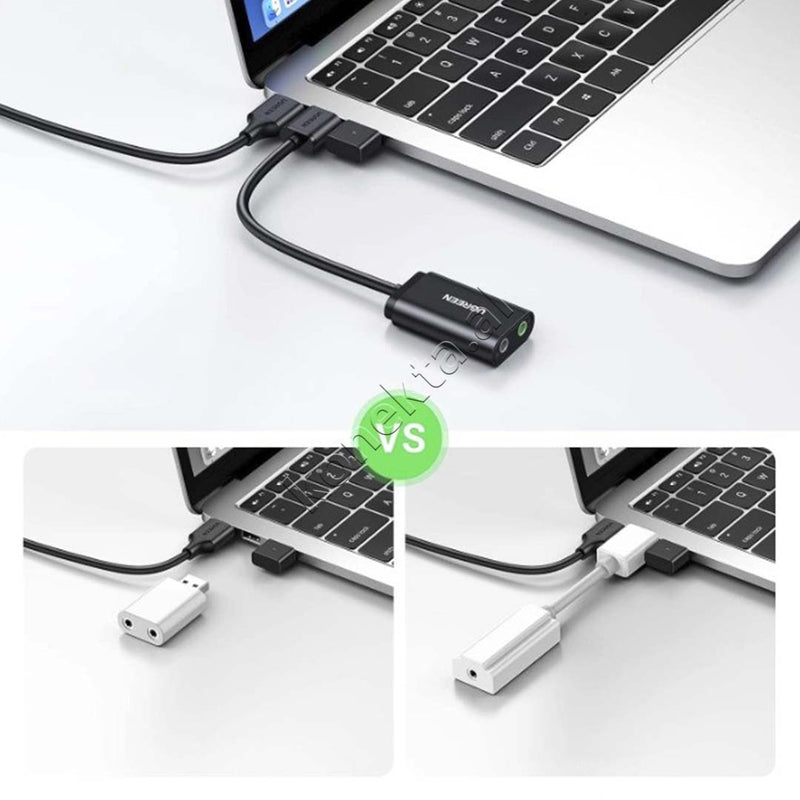 Adaptor Audio USB-A 2.0 ne 3.5mm Ugreen