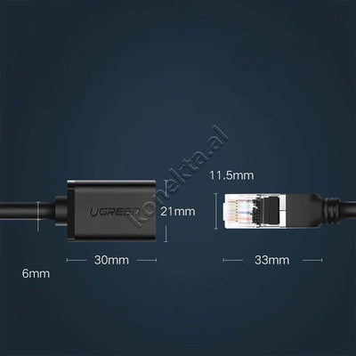 Kabell Ethernet Ugreen Nga RJ45 (F) Ne RJ45 (M) F/UTP Cat. 6 1 Gbps
