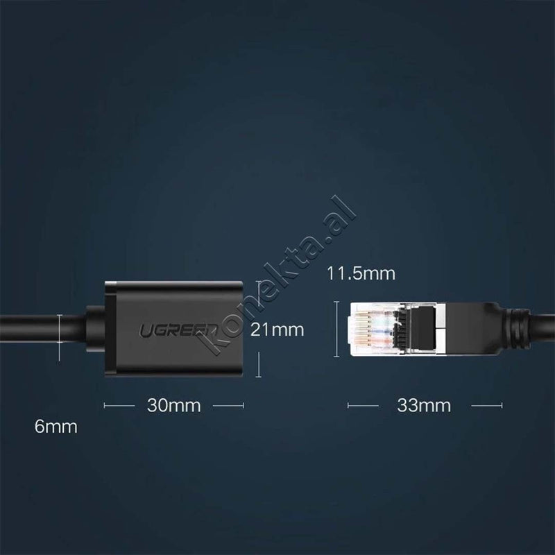 Kabell Ethernet Ugreen Nga RJ45 (F) Ne RJ45 (M) F/UTP Cat. 6 1 Gbps