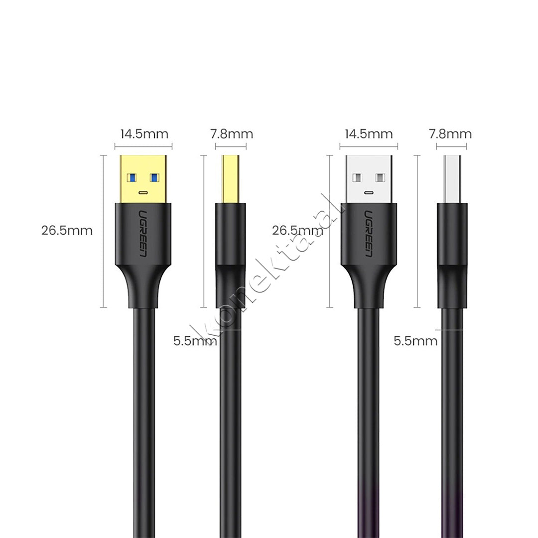 Kabell USB-A 3.0 (M) Ne USB-A 3.0 (M) Ugreen 3m