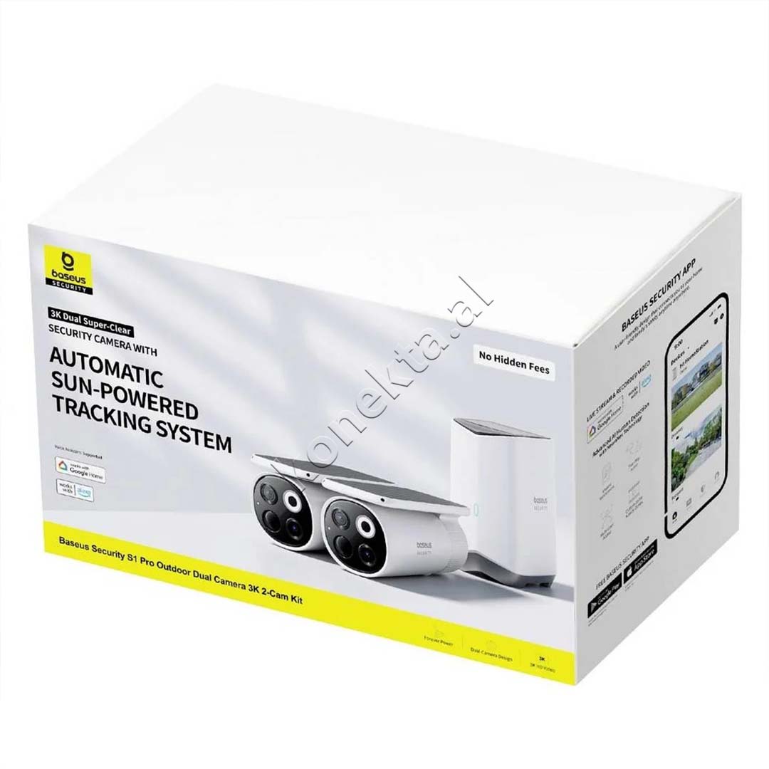 Kamera Sigurie Per Shtepi Outdoor S1 Pro Dual 3K Baseus