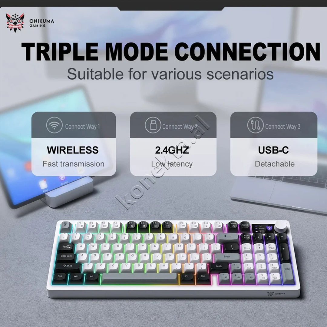 Tastiere Gaming Me Ndriçim RGB Onikuma
