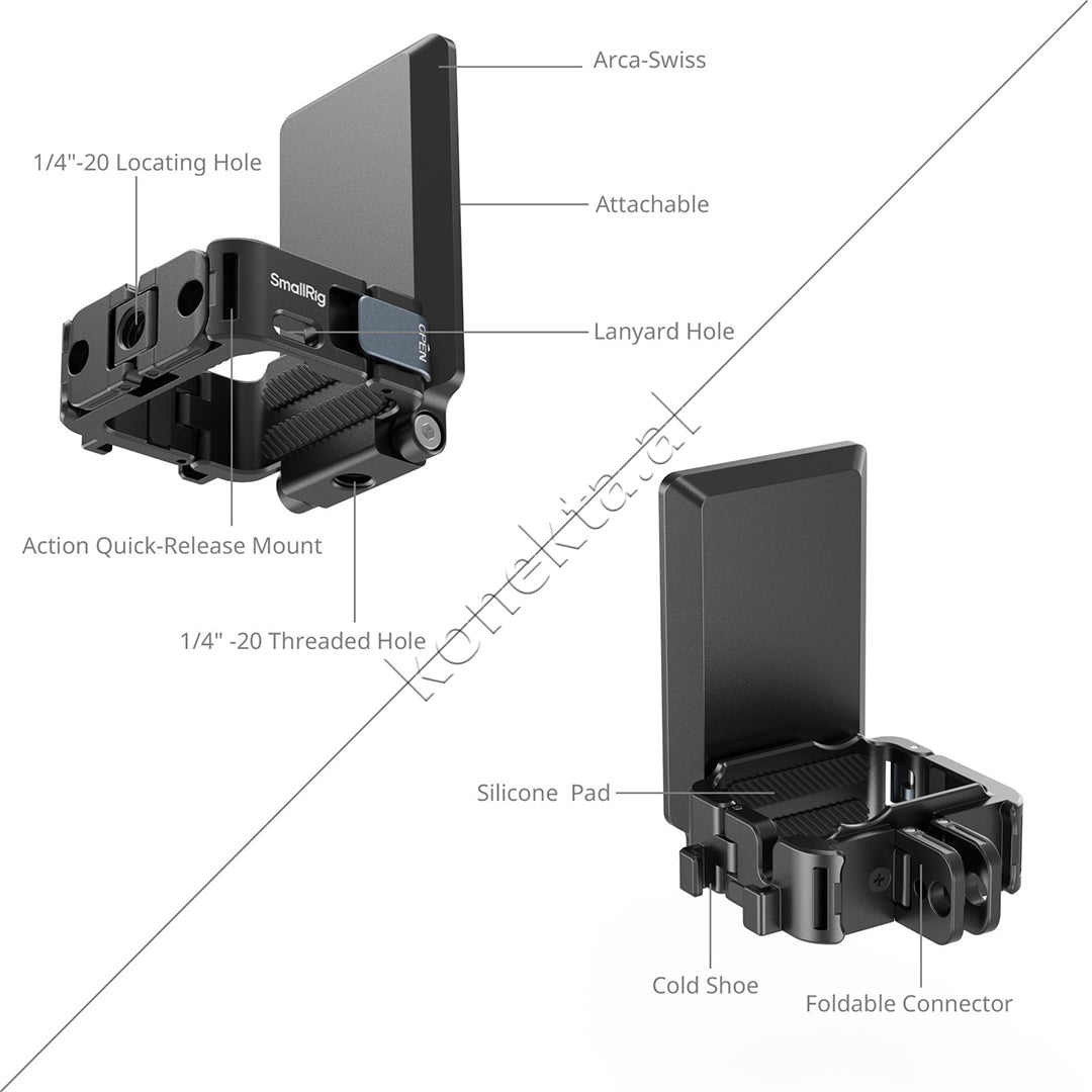 Mount Support For DJI Osmo Pocket 3 SmallRig 5581