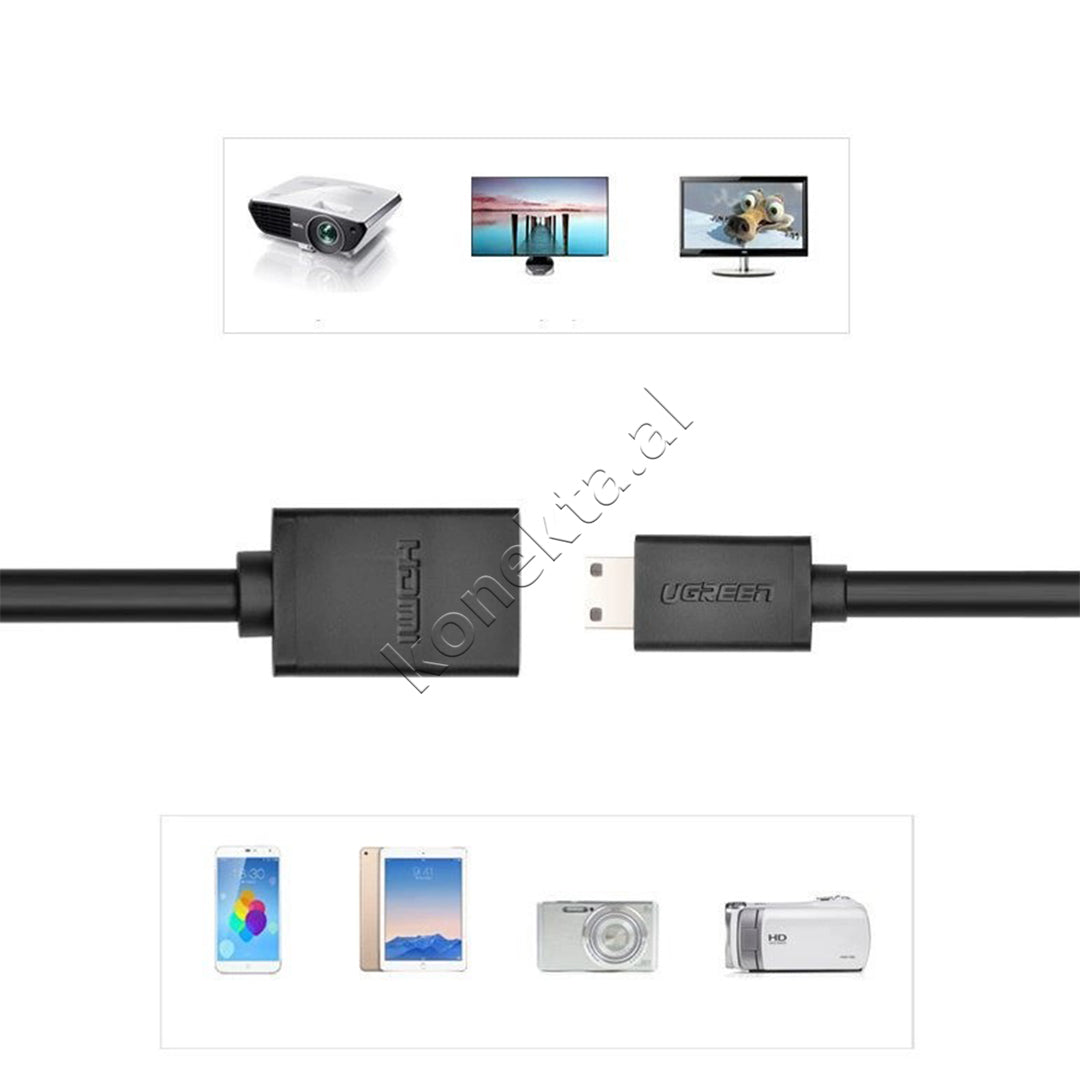 Kabell HDMI (F) Ne Mini HDMI (M) 22cm Ugreen