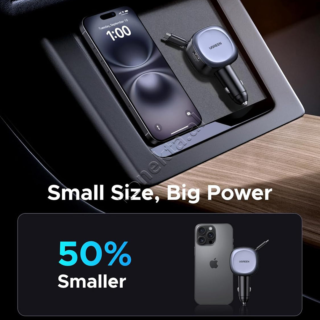 Adaptor Karikimi 75W Per Makine Me Fishe USB-C Te Integruar Ugreen