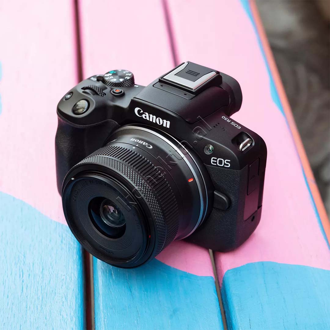 Kamera Digjitale Profesionale Canon R50 Me Lente 18-45mm – Connecta.al