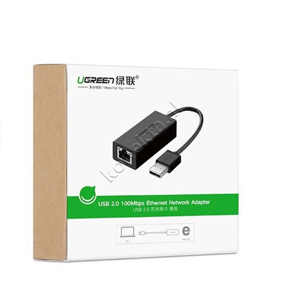 Adaptor Interneti RJ45 LAN Ugreen Me Kabell USB 2.0