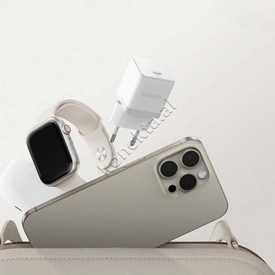 Adaptor Karikimi 30W Baseus Me Porte USB-C Dhe Fishe Type-C