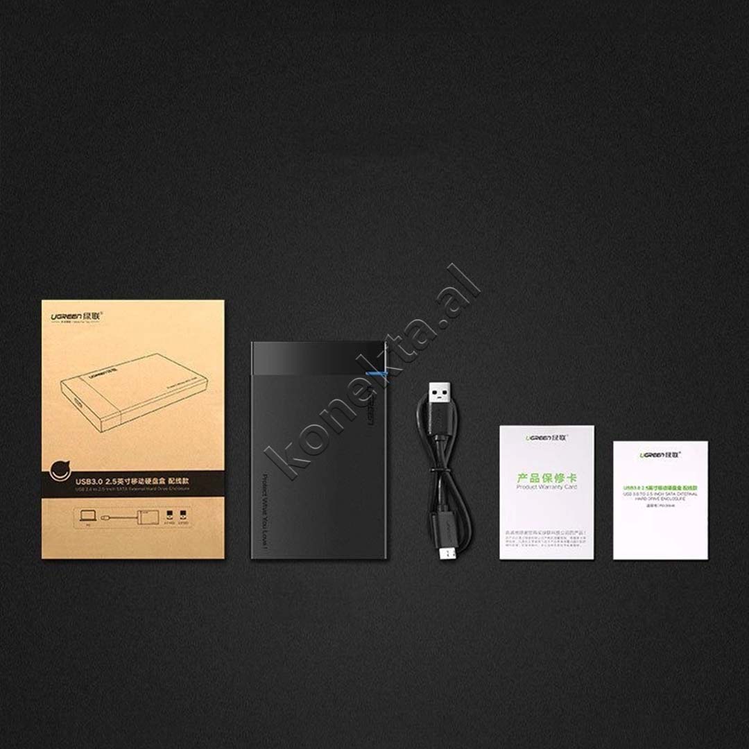 Mbajtese Dhe Lexuese Ugreen Per HDD/SSD 2.5" SATA Me USB 3.2 Gen 1