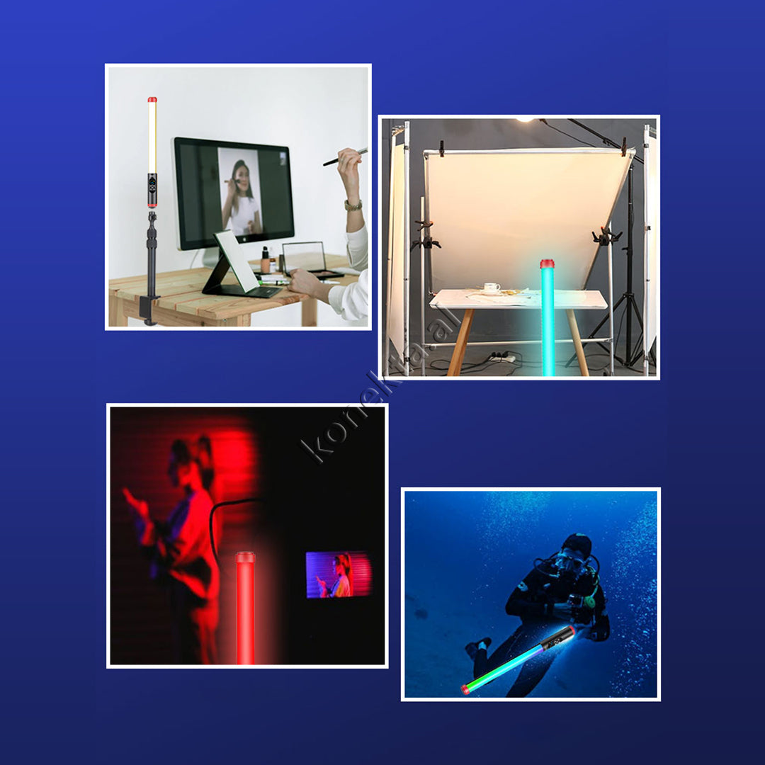 Llambe Dore LED RGB Portative Per Foto dhe Video