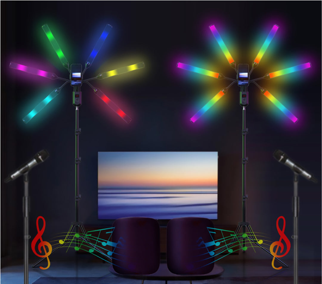 Trekembesh (Tripod) Me 6 Drita LED Te Palosshme