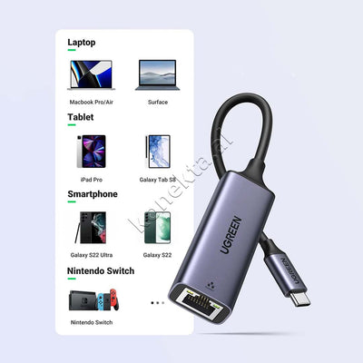 Adaptor Interneti Ugreen Nga USB3.0 / Type-C Ne RJ45 2.5G