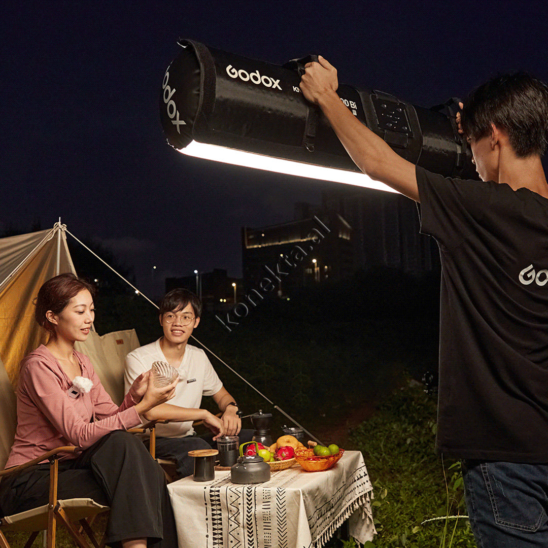 Drite LED Profesionale 200W Me Softbox Godox AT200Bi