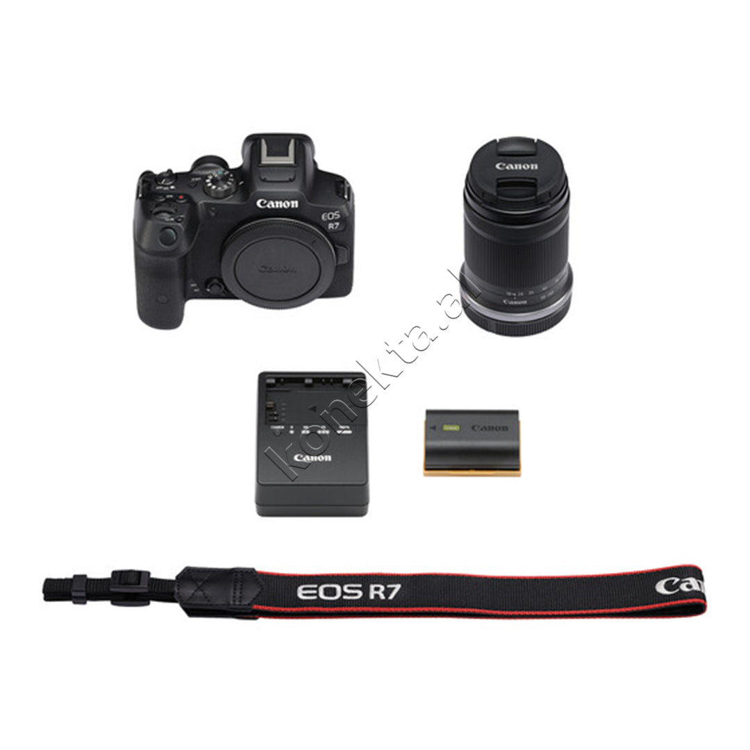 Kamera Digjitale Profesionale Canon EOS R7 Me Lente 18-150mm