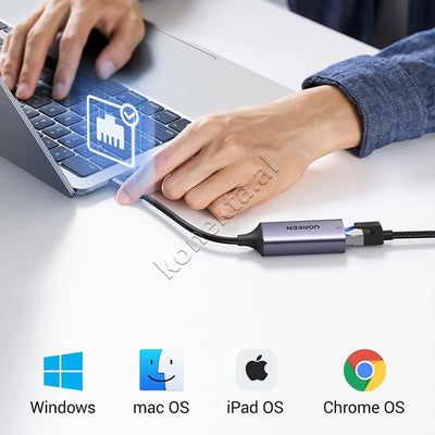 Adaptor Interneti Ugreen Nga USB3.0 / Type-C Ne RJ45 2.5G