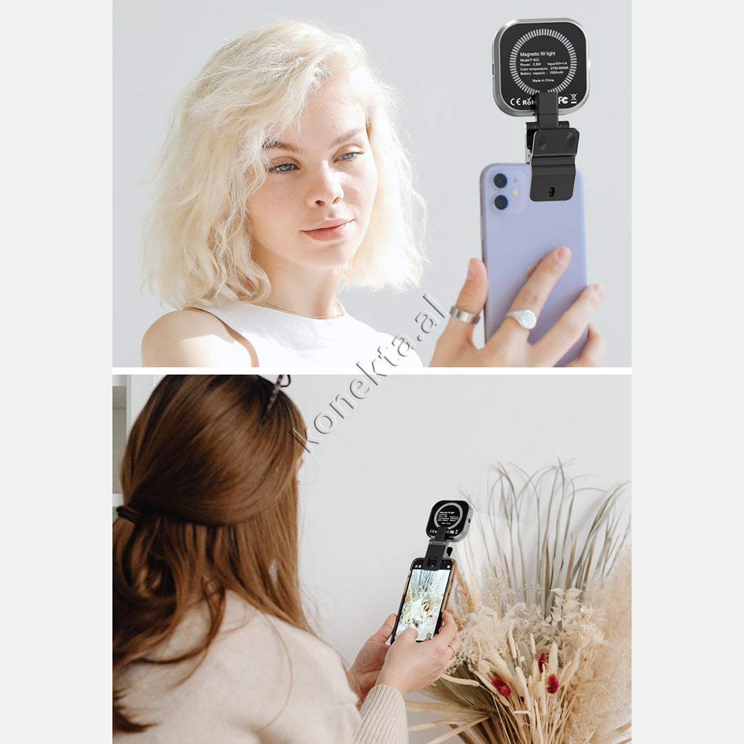 Mini Dritë LED Magnetike Që Kapet Tek Telefoni Për Ndriçim Optimal