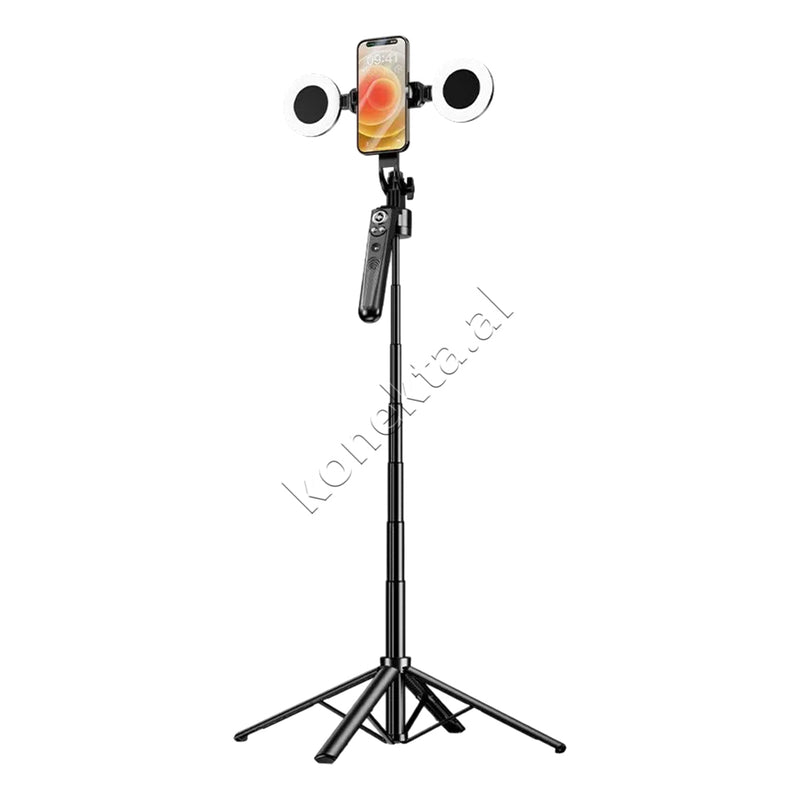Trekembesh (Tripod) Profesional Dhe Selfie Stick Plokama 180cm