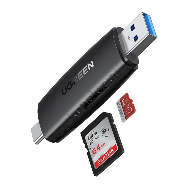 Lexues Kartash Ugreen Me Porte USB-A & USB-C Per SD/ Micro SD